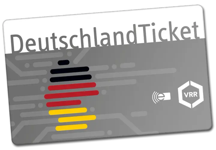 Deutschlandticket als Karte, ideal für alle, die das Deutschlandticket ohne Handy nutzen möchten.
