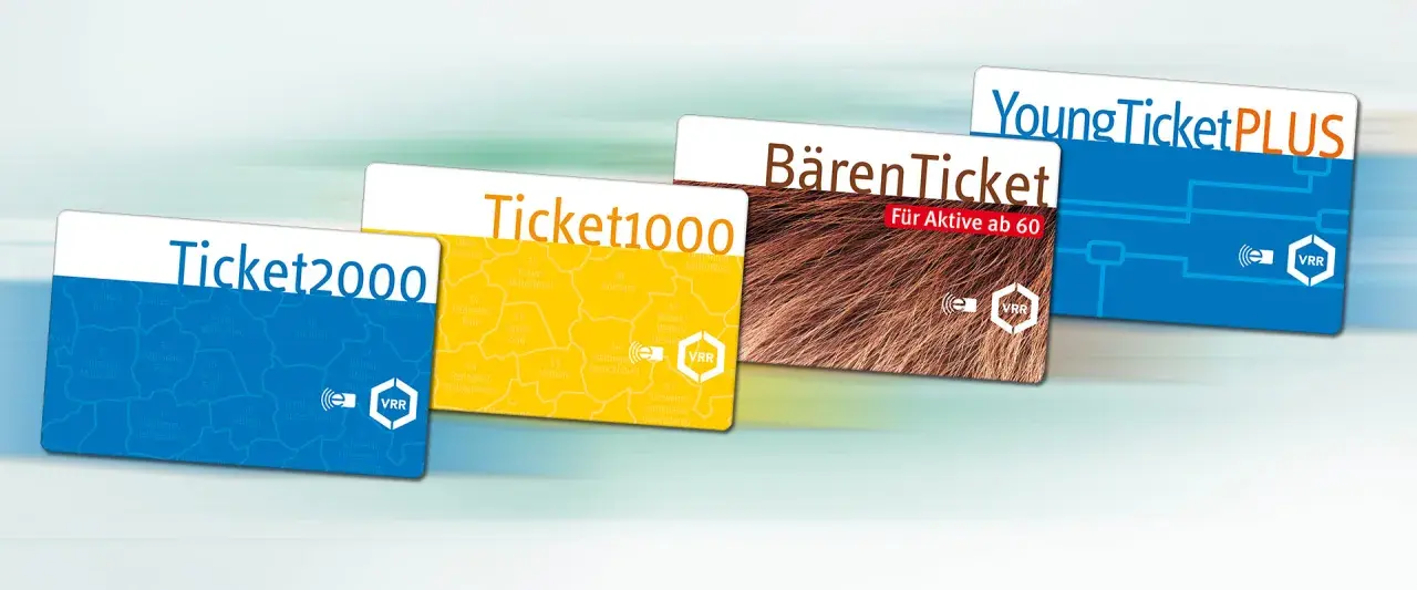 VRR Online-Tickets: Ticket2000, Ticket1000, BärenTicket und YoungTicketPLUS. Bequem online kaufen und entwerten.