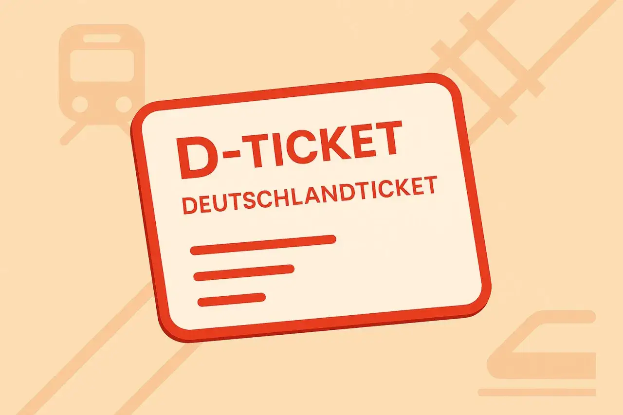 Das D-Ticket Deutschlandticket, ideal f&uuml;r die Reise mit der Bahn, wird bequem per Lastschrift bezahlt.