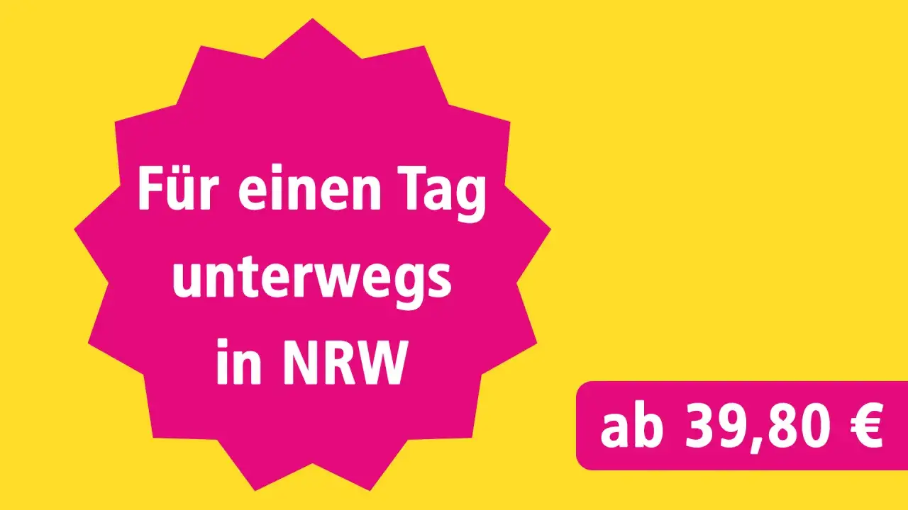Ein pinker Stern mit wei&szlig;er Schrift 